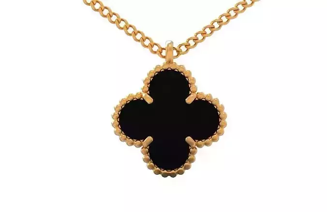 pendant Van Cleef four-leaf clover  1234