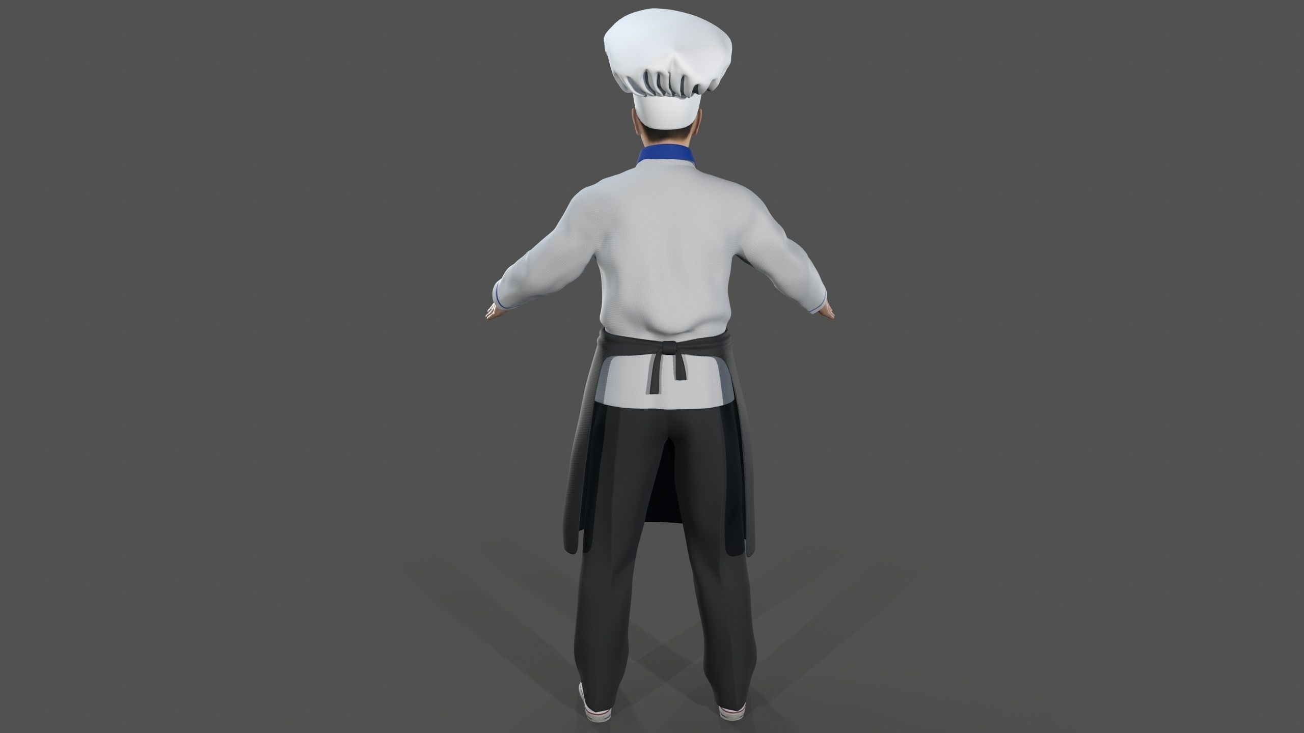 chef Kitchener Low-poly 3D model_2