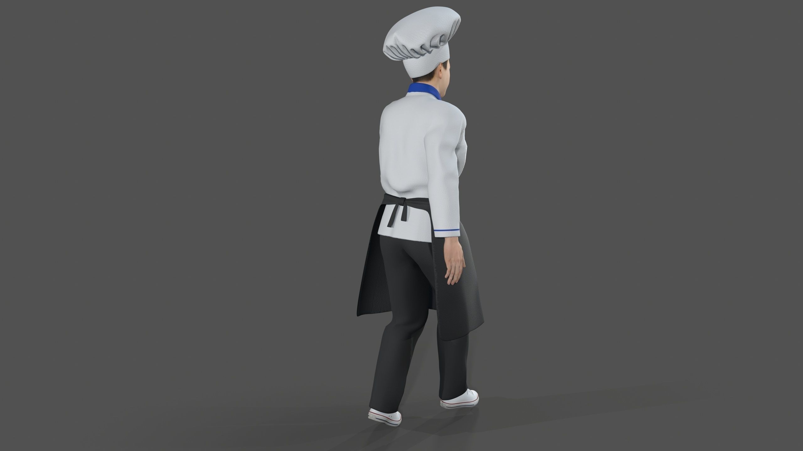 chef Kitchener Low-poly 3D model_8