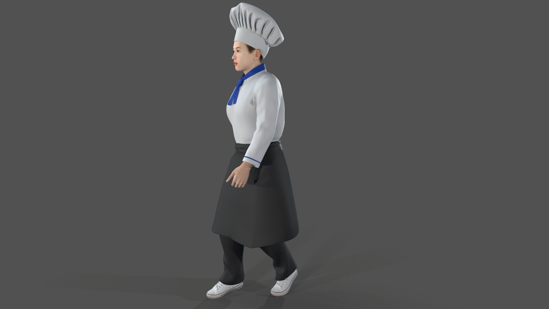 chef Kitchener Low-poly 3D model_11