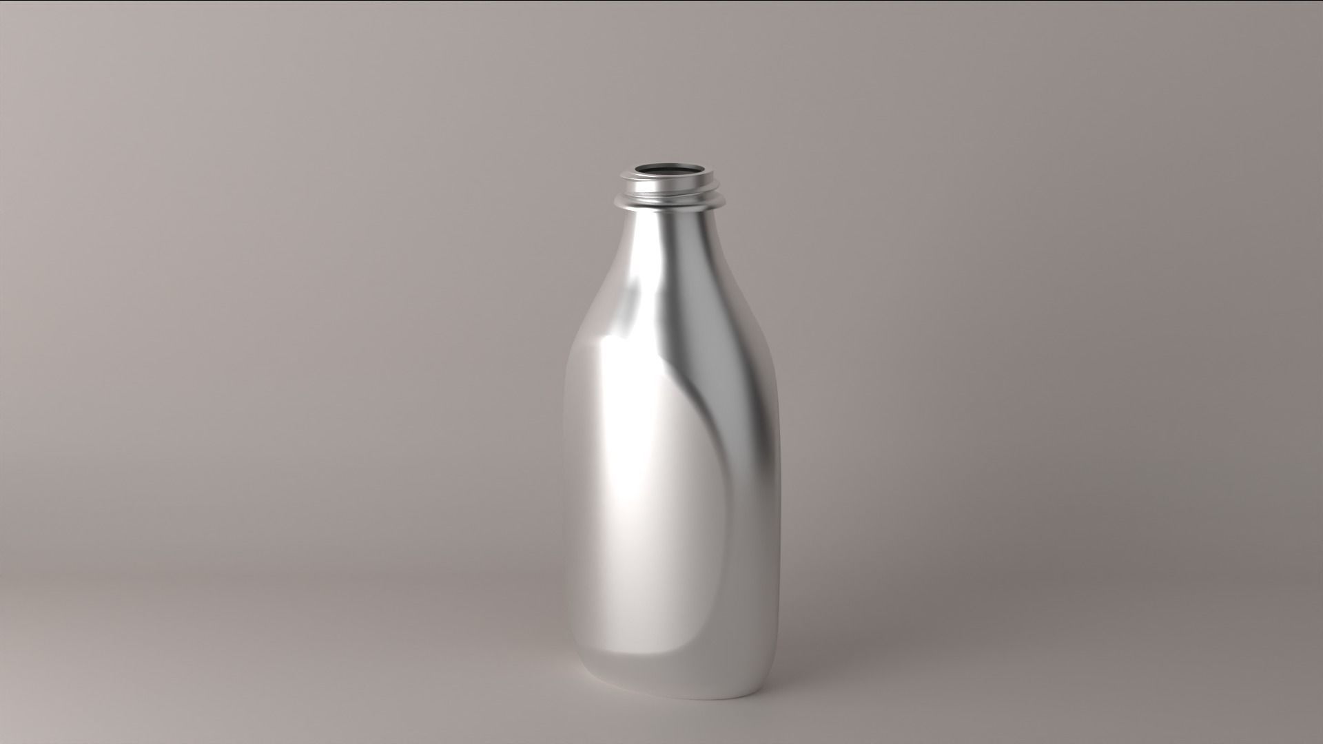 Metallic Bottle 3D model_2