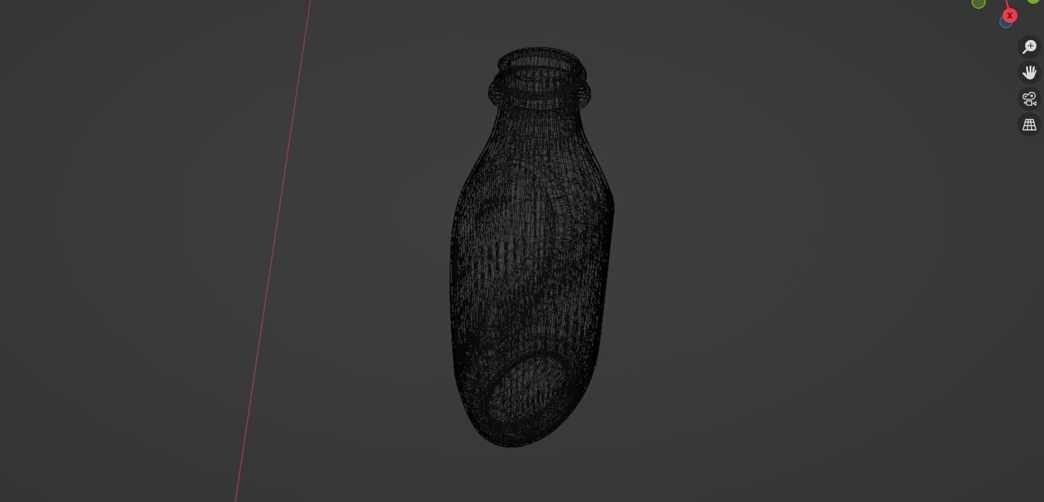Metallic Bottle 3D model_4