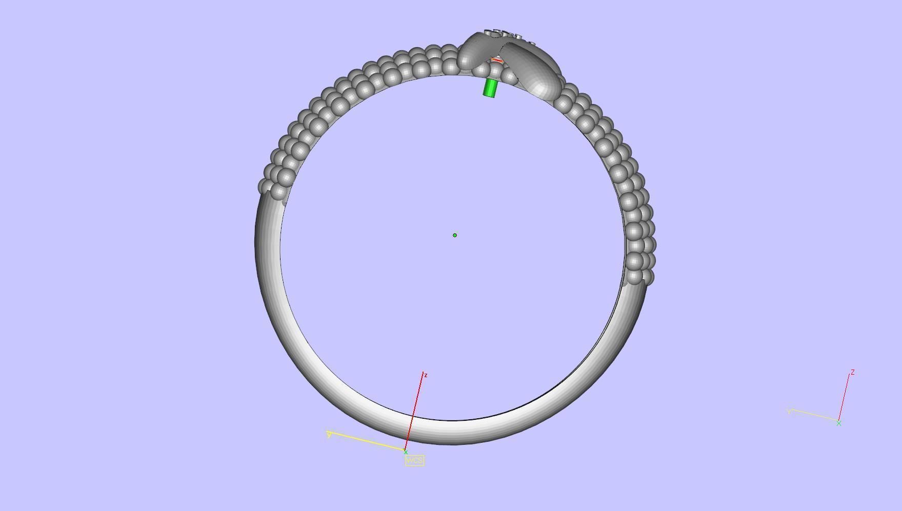 ring gold 3D print model_32