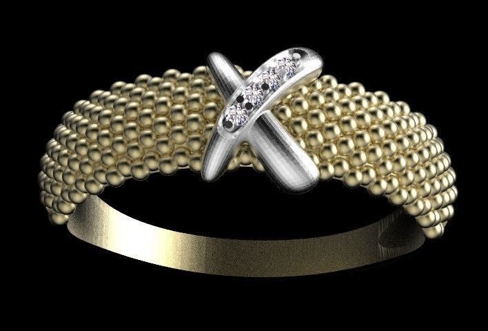 ring gold 3D print model_24