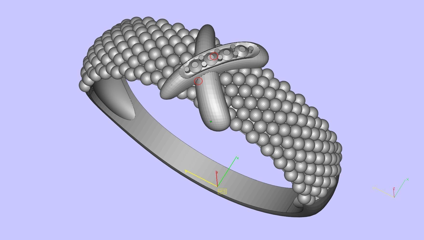 ring gold 3D print model_9