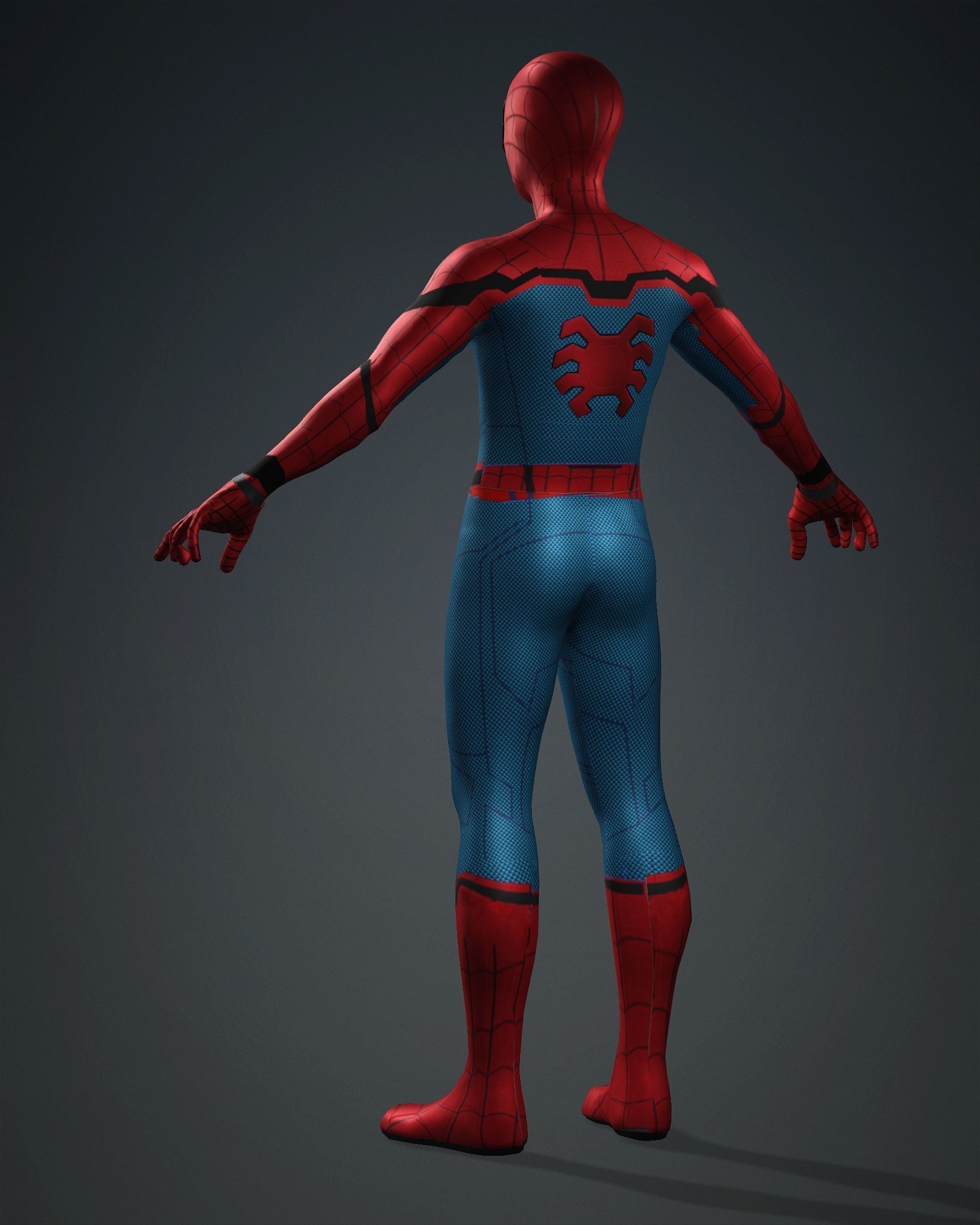 SPIDERMAN MCU Low-poly 3D model_1