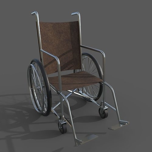 wheelchair Low-poly 3D model