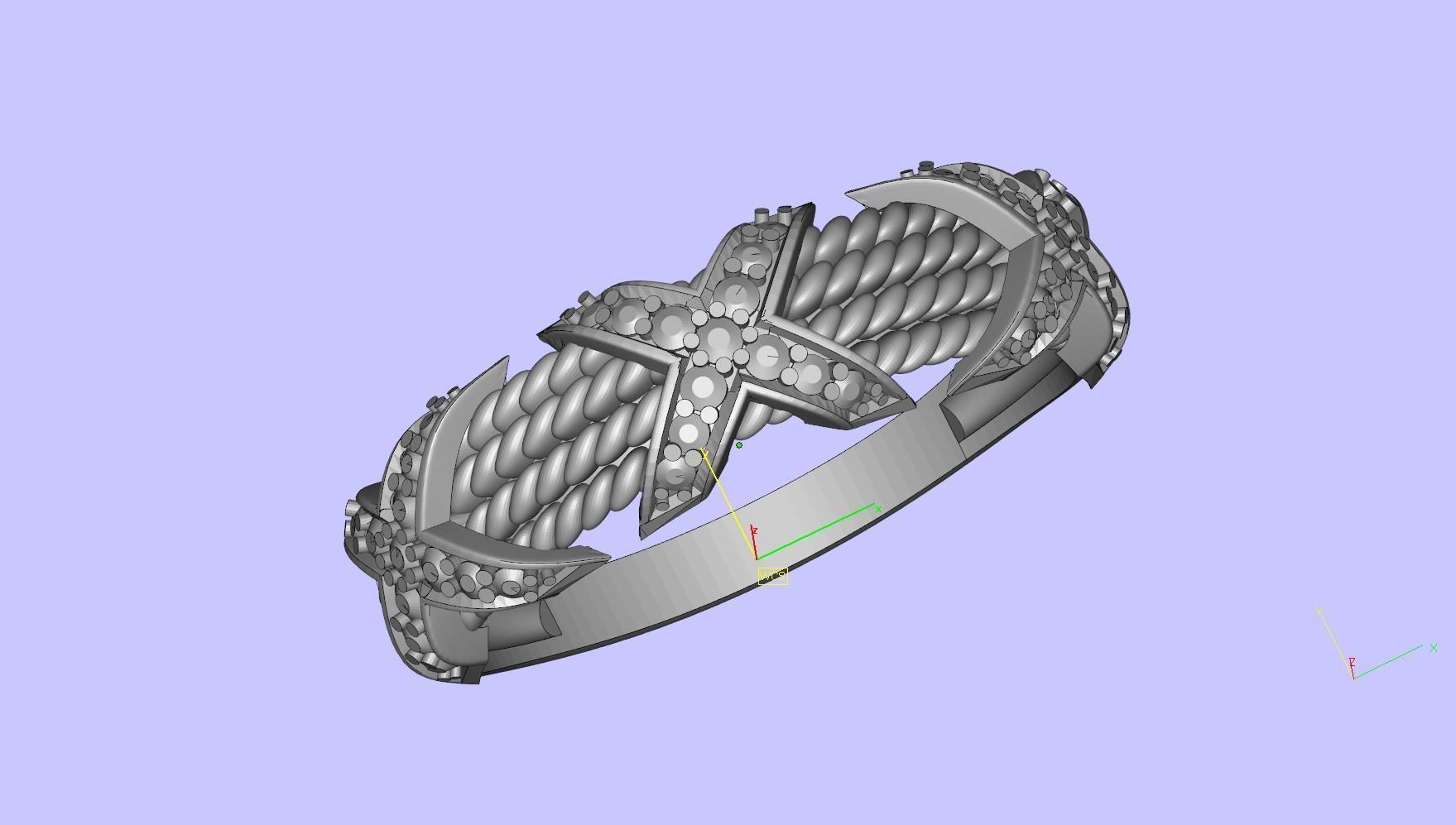 ring gold 3D print model_21