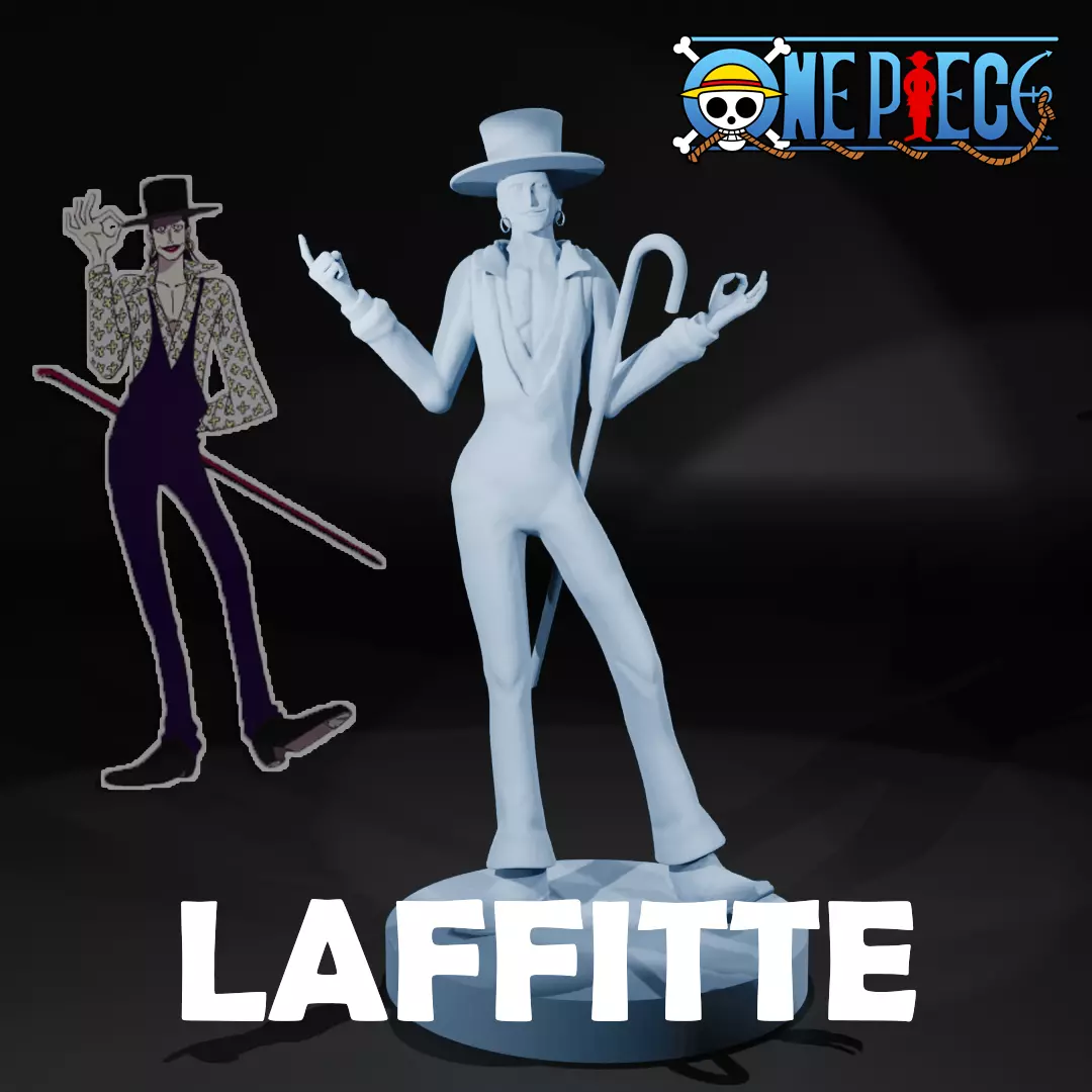 LAFFITTE - BLACKBEARD PIRATES - ONE PIECE 3D print model_0