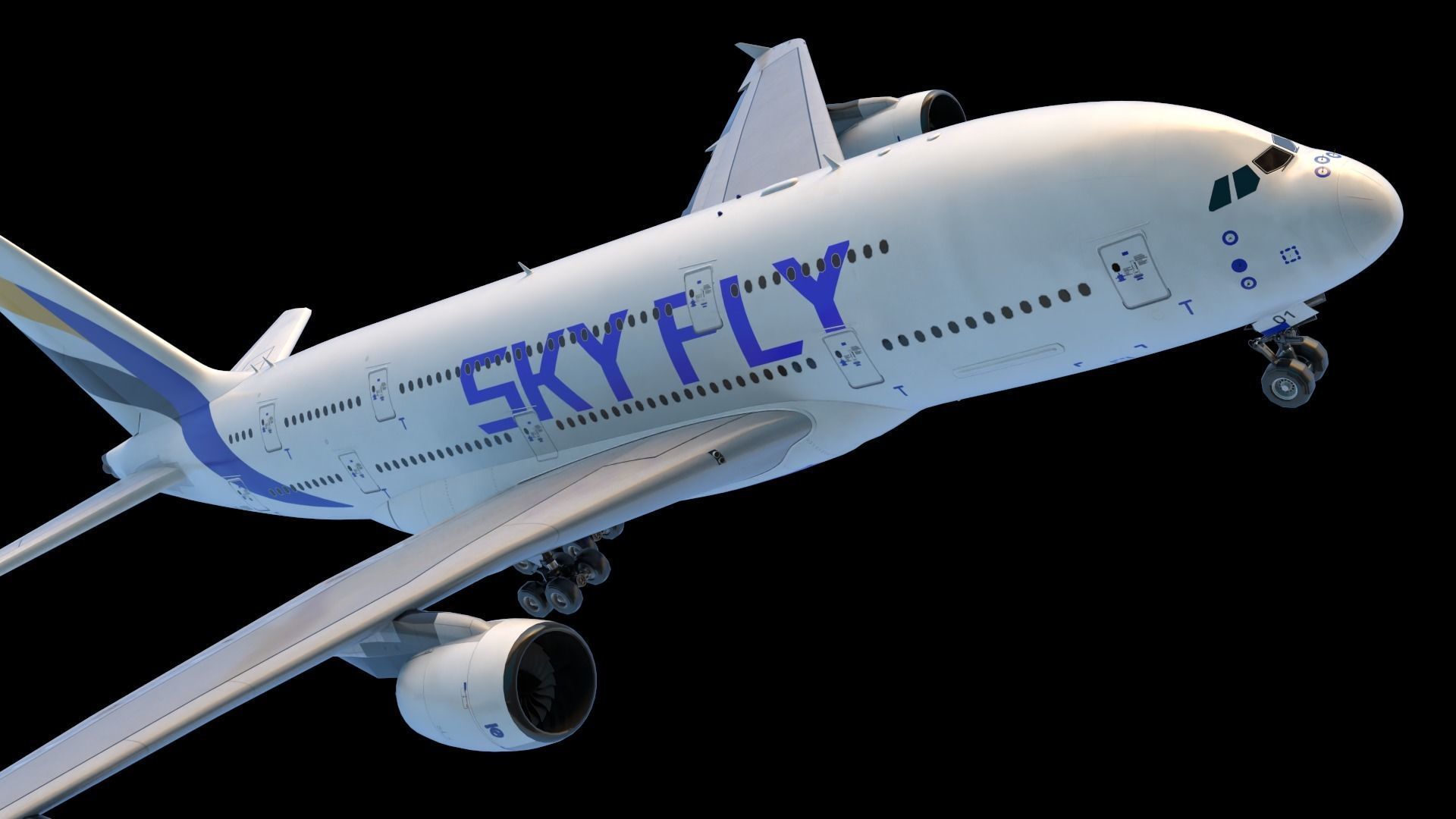 SKYFLY AIRPLAN HIGH POLY 3D model_5