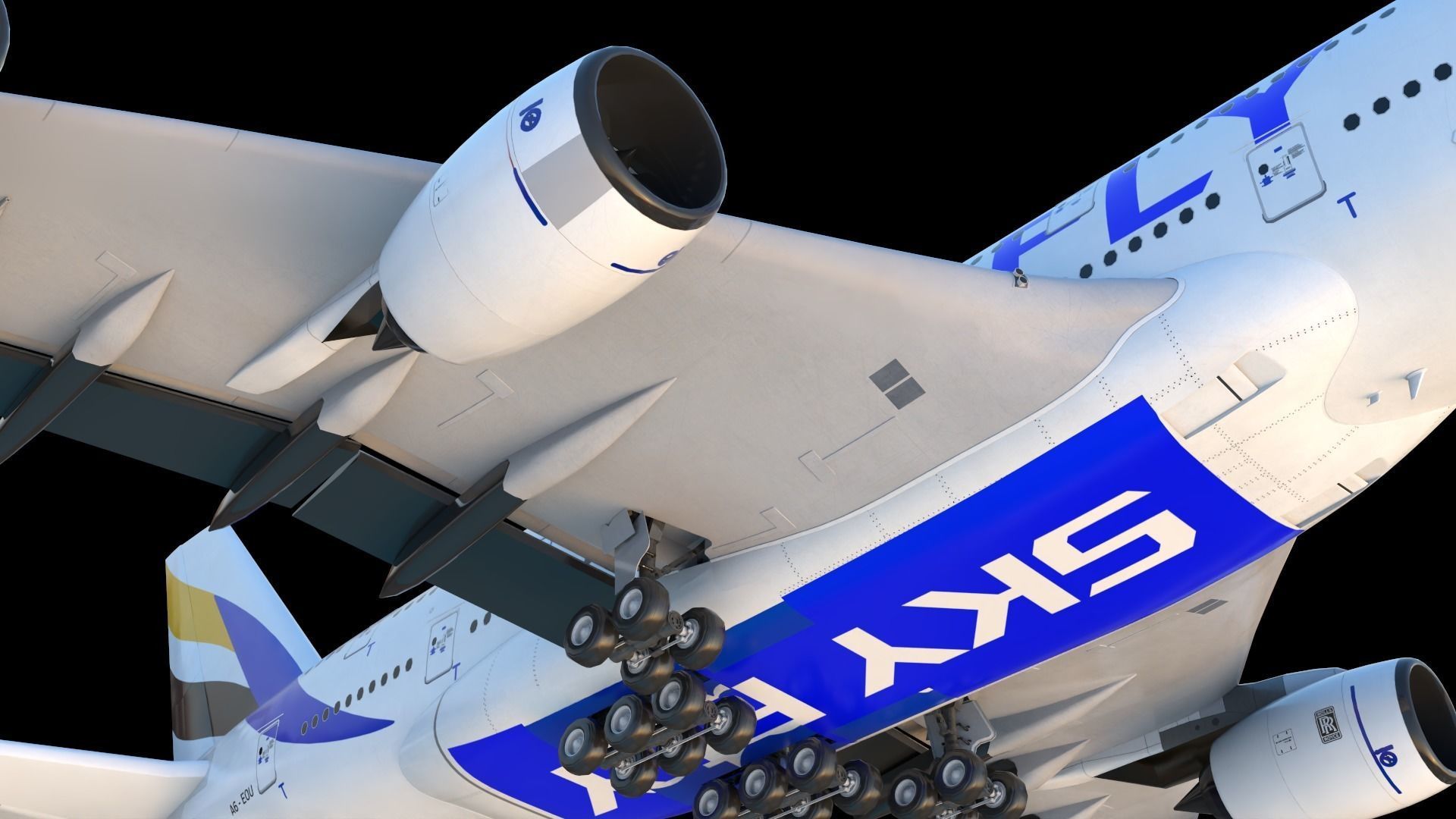 SKYFLY AIRPLAN HIGH POLY 3D model_6