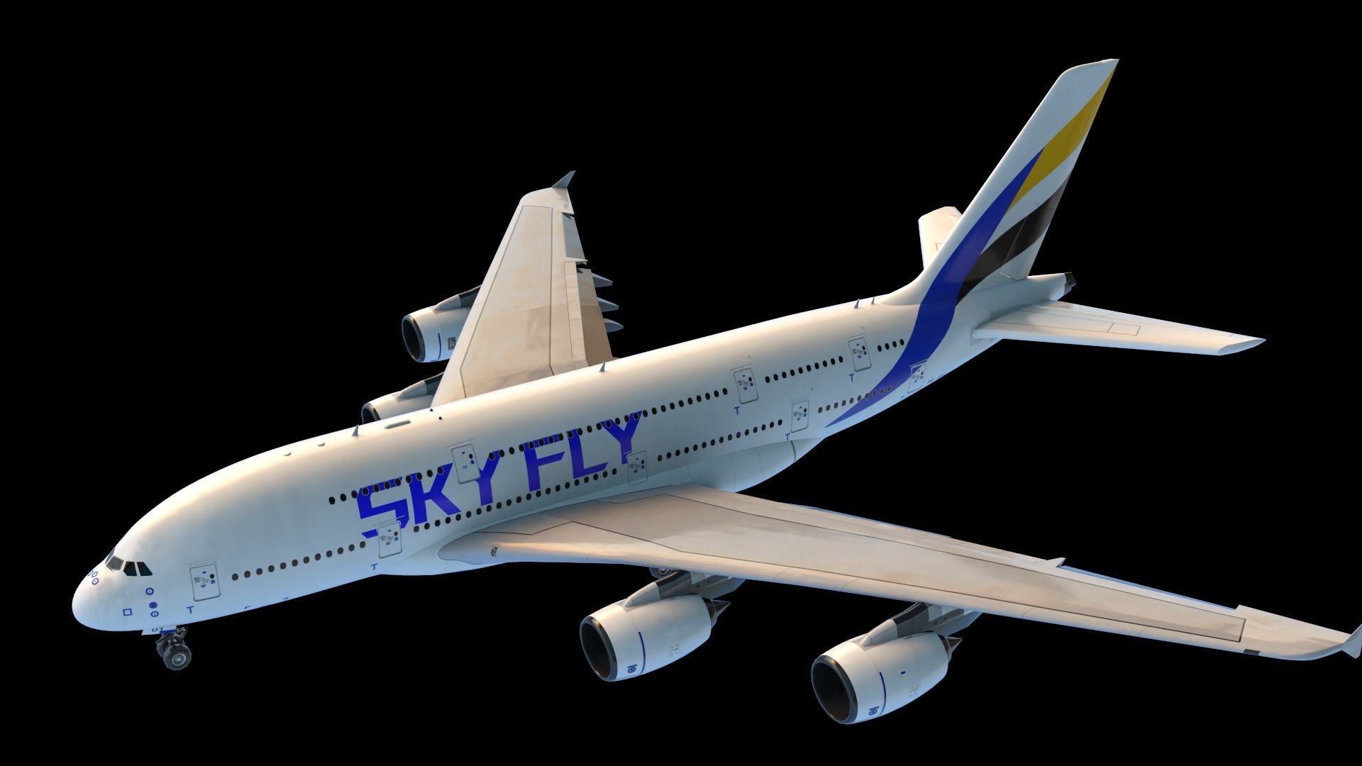 SKYFLY AIRPLAN HIGH POLY 3D model_8