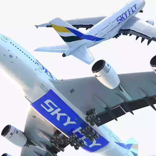 SKYFLY AIRPLAN HIGH POLY 3D model