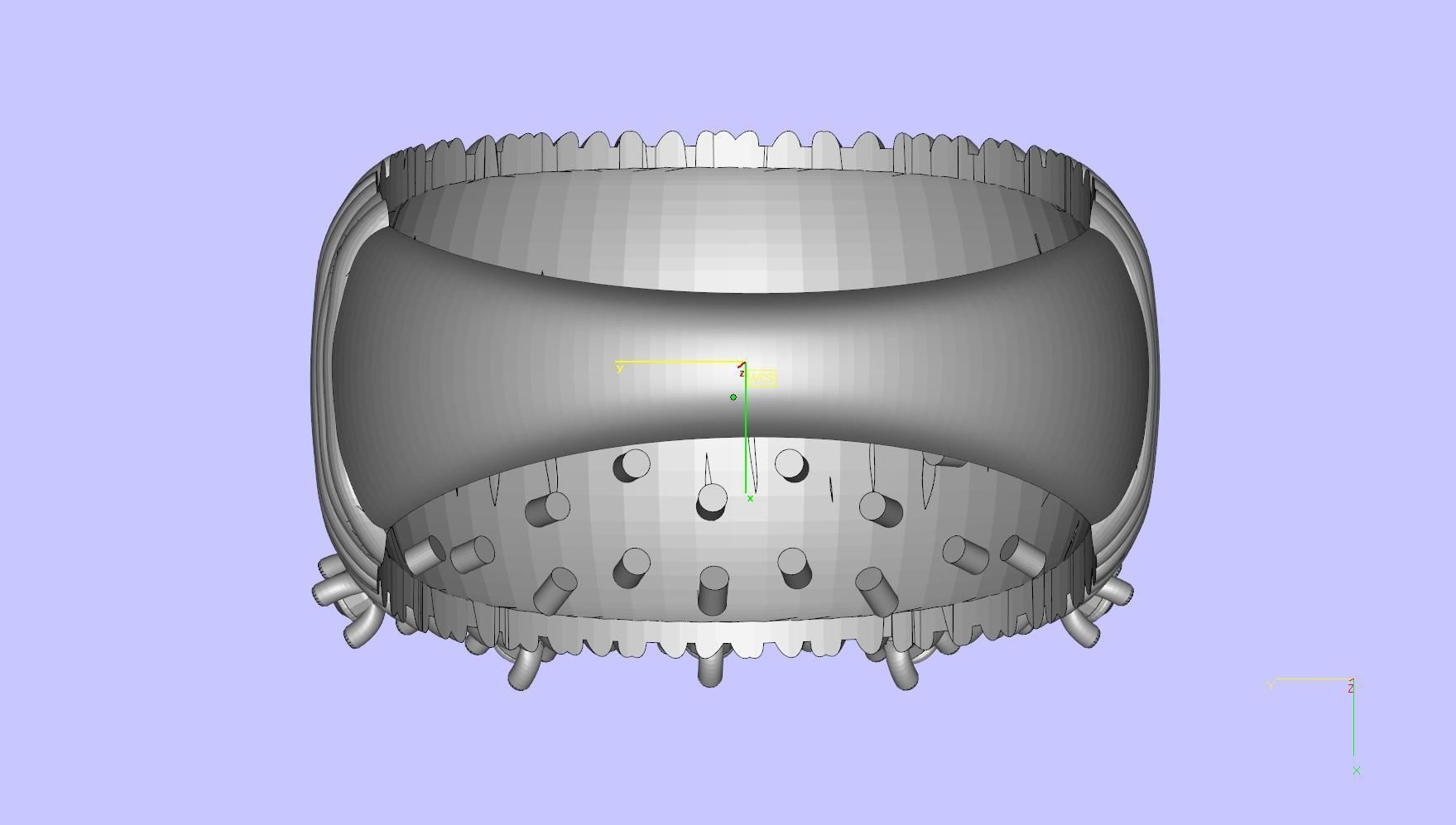 ring gold 3D print model_8