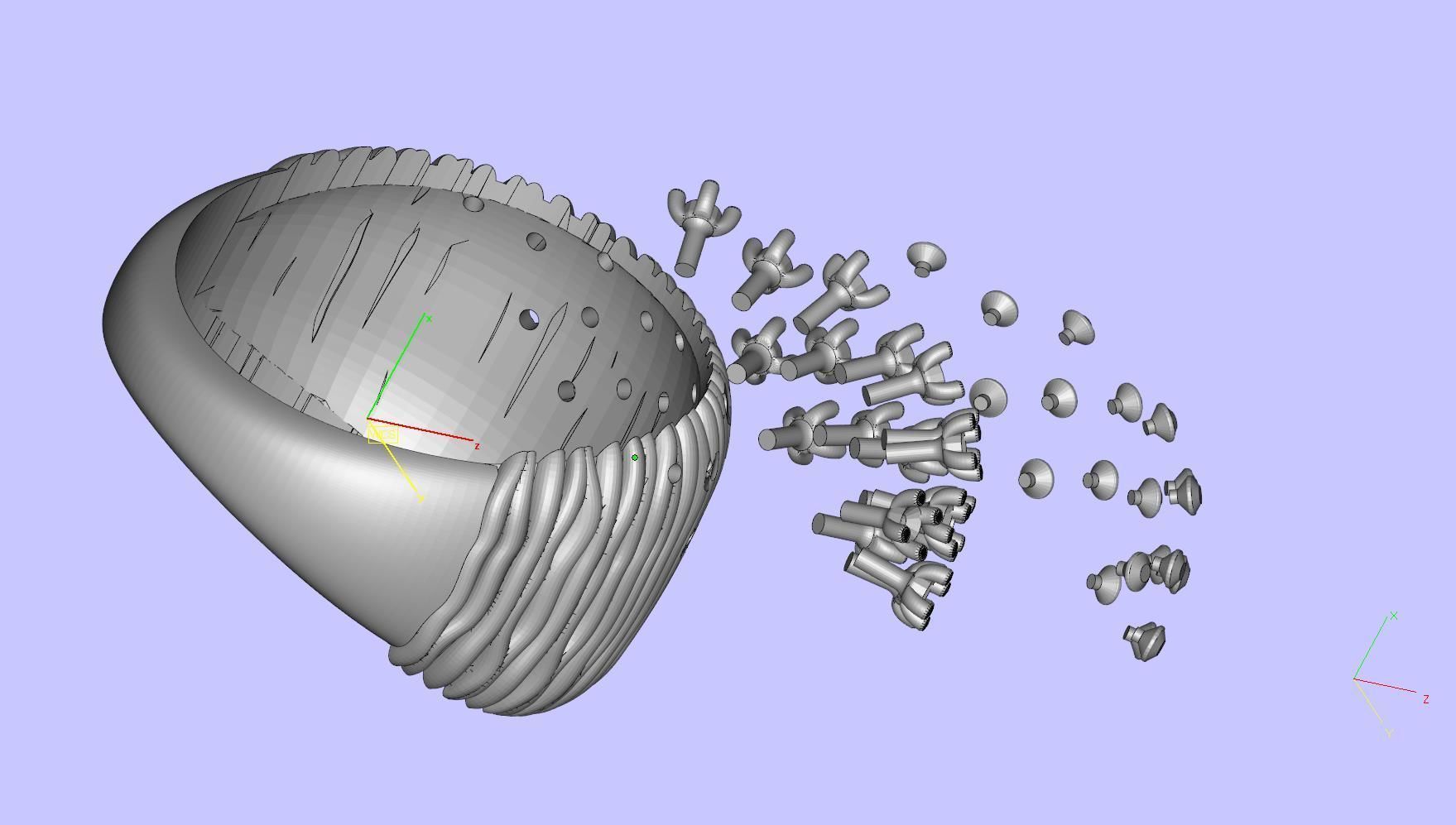 ring gold 3D print model_10