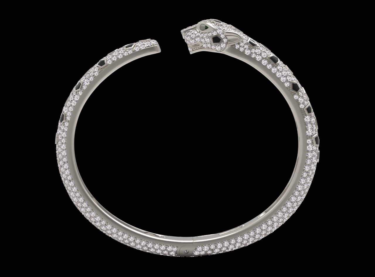 BRACELET PANTHER 3D print model_11