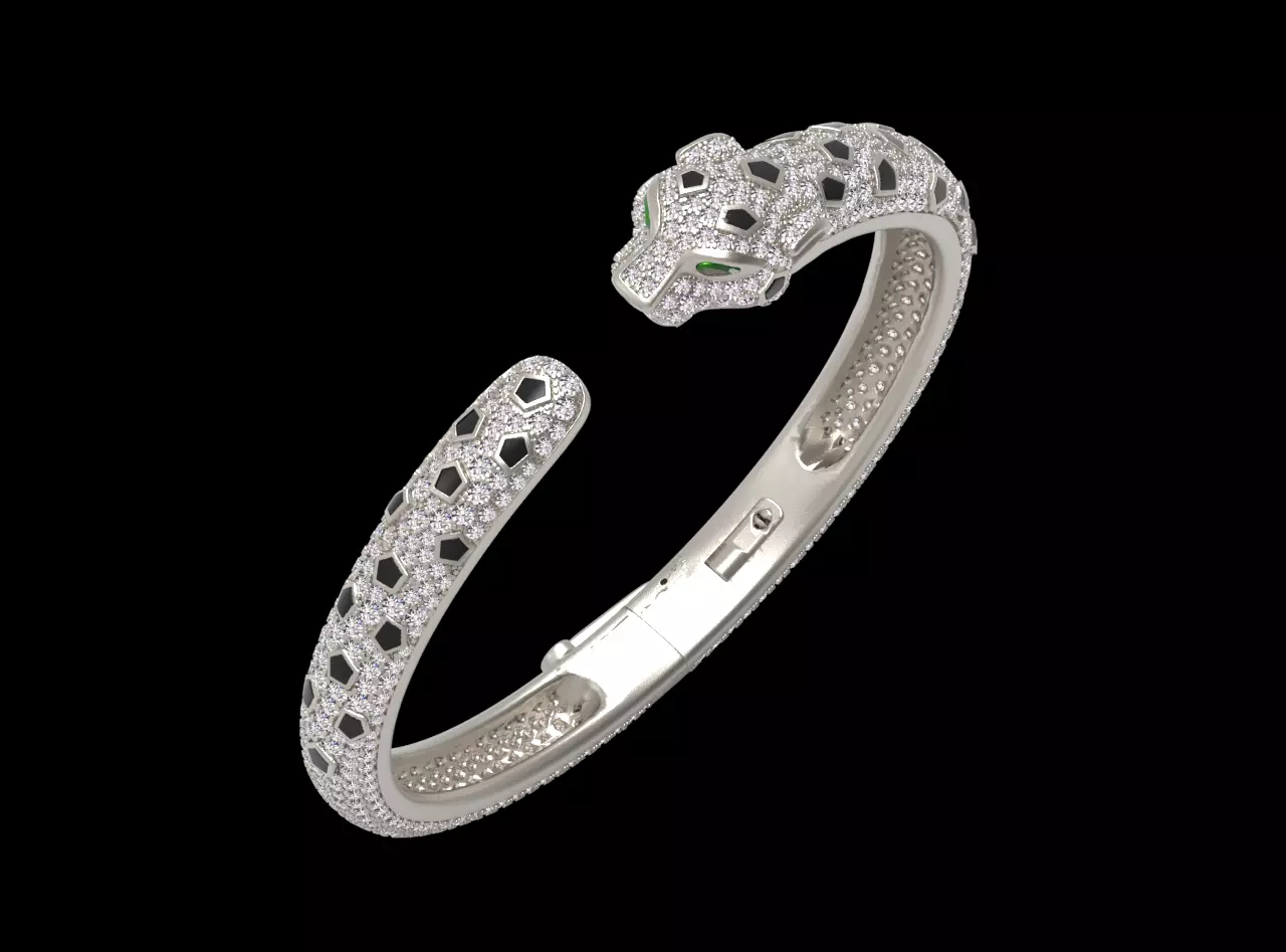 BRACELET PANTHER 3D print model_0