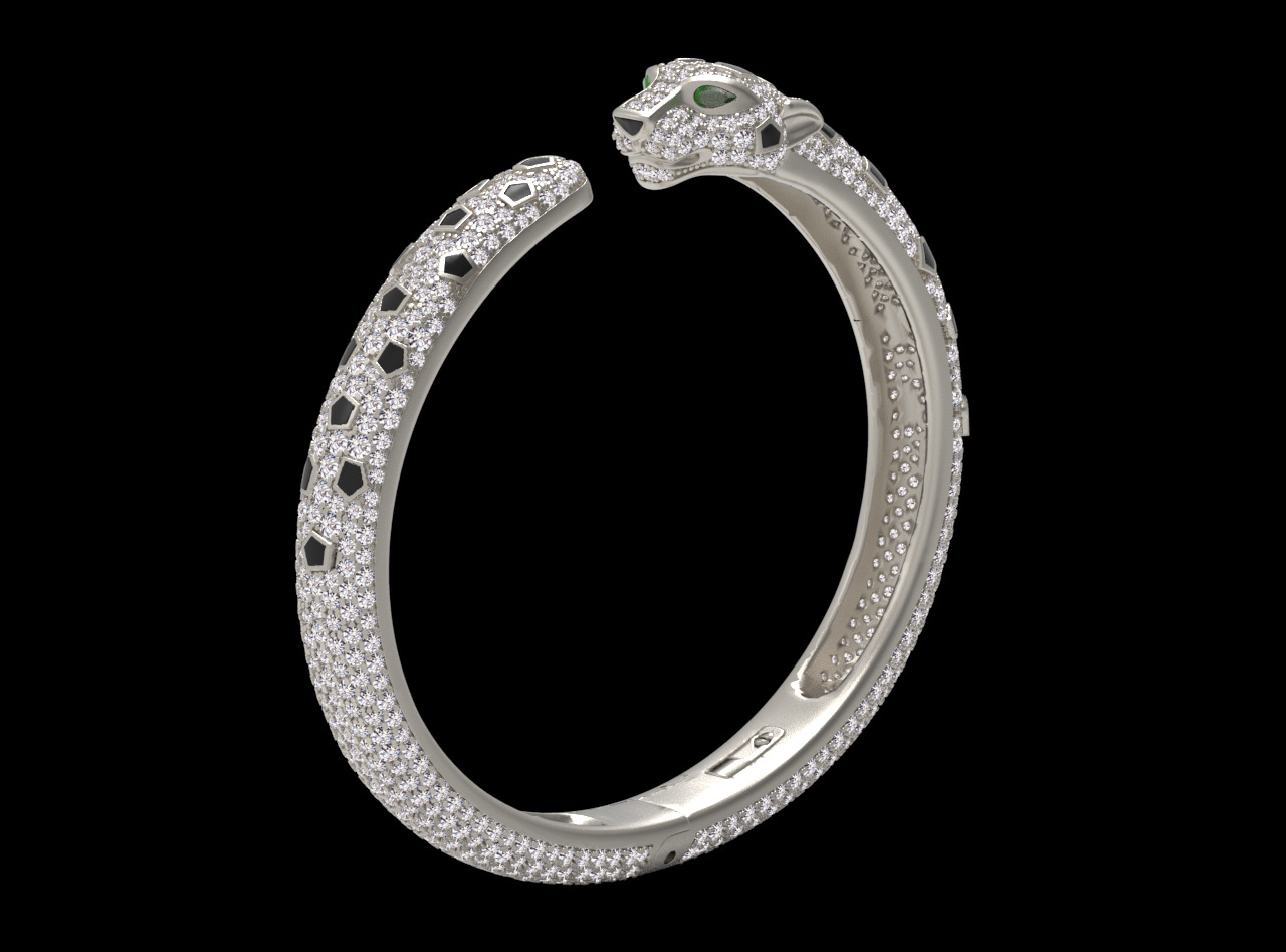 BRACELET PANTHER 3D print model_17
