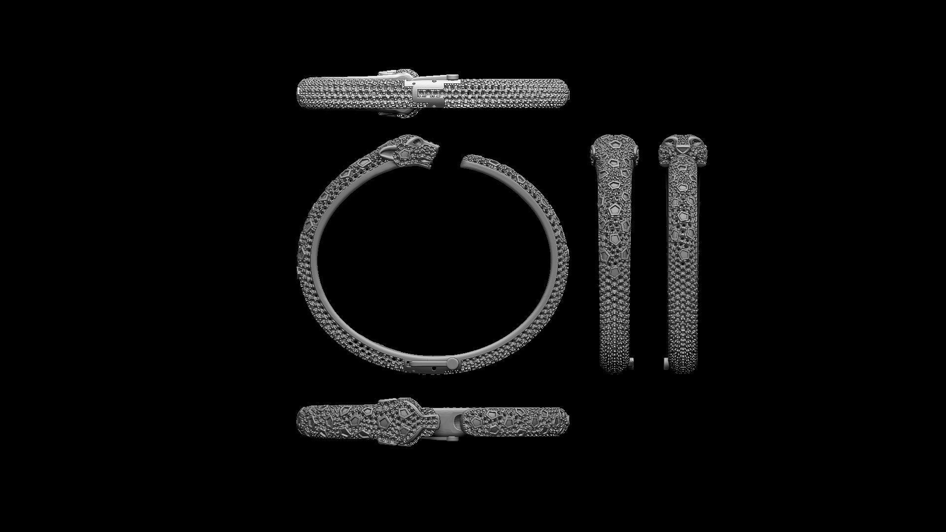 BRACELET PANTHER 3D print model_14