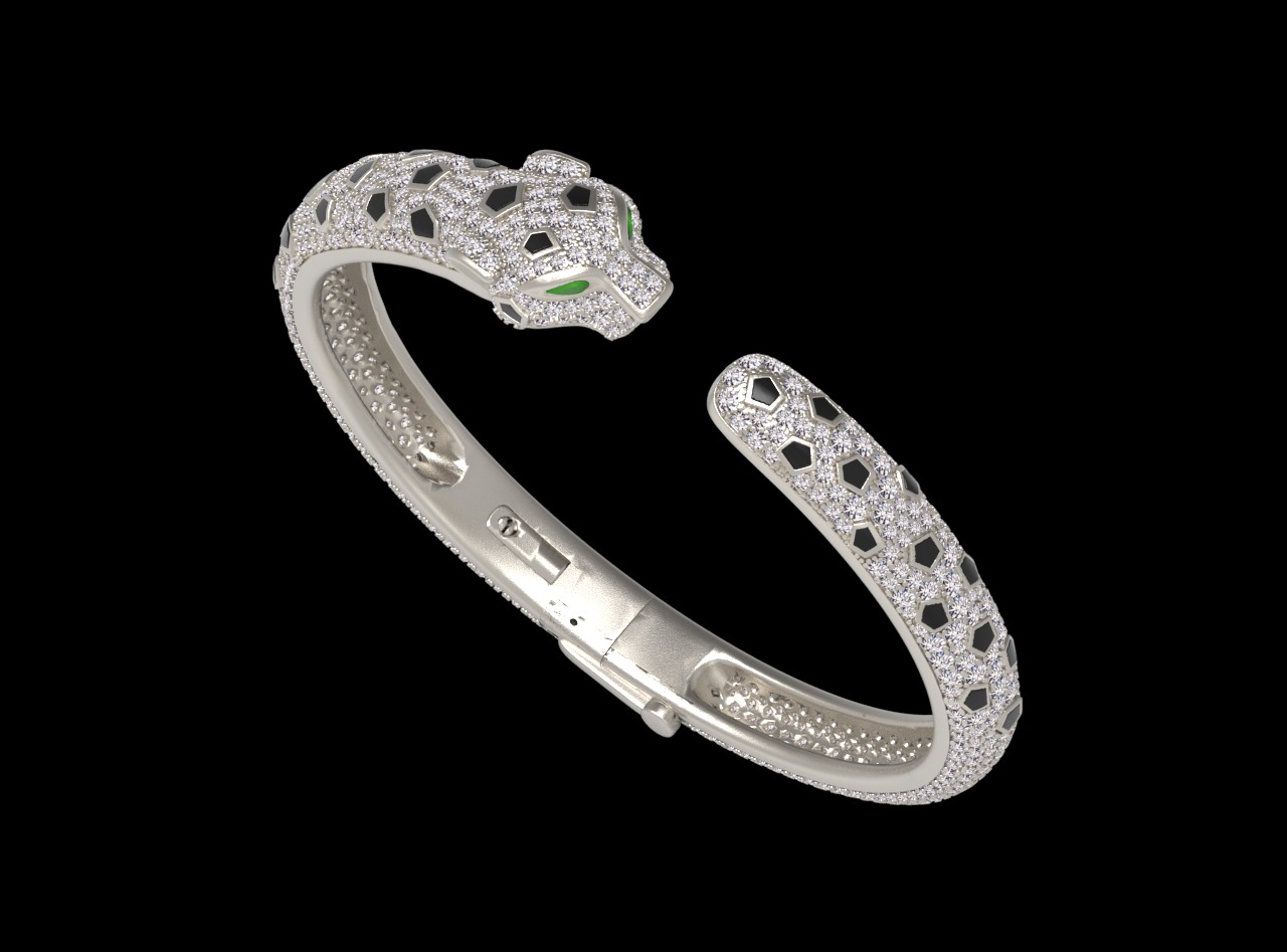 BRACELET PANTHER 3D print model_1