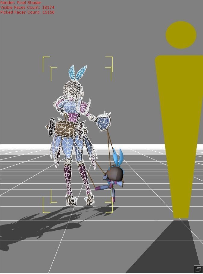 ANGELA Bunnylove Low-poly 3D model_8