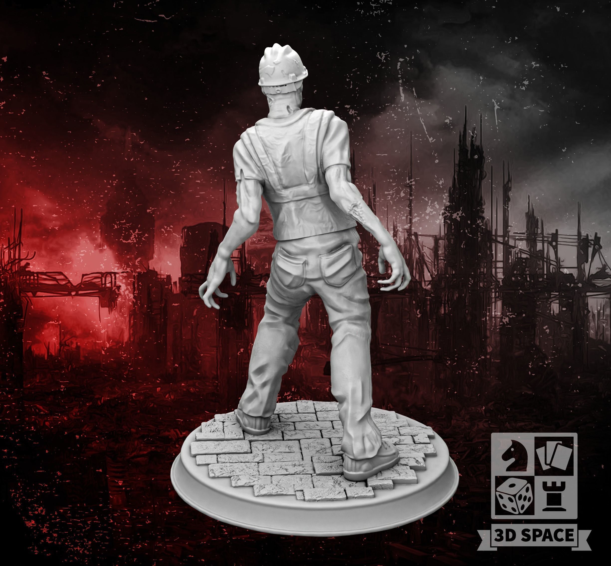 Zombie a road builder 3D print model_1