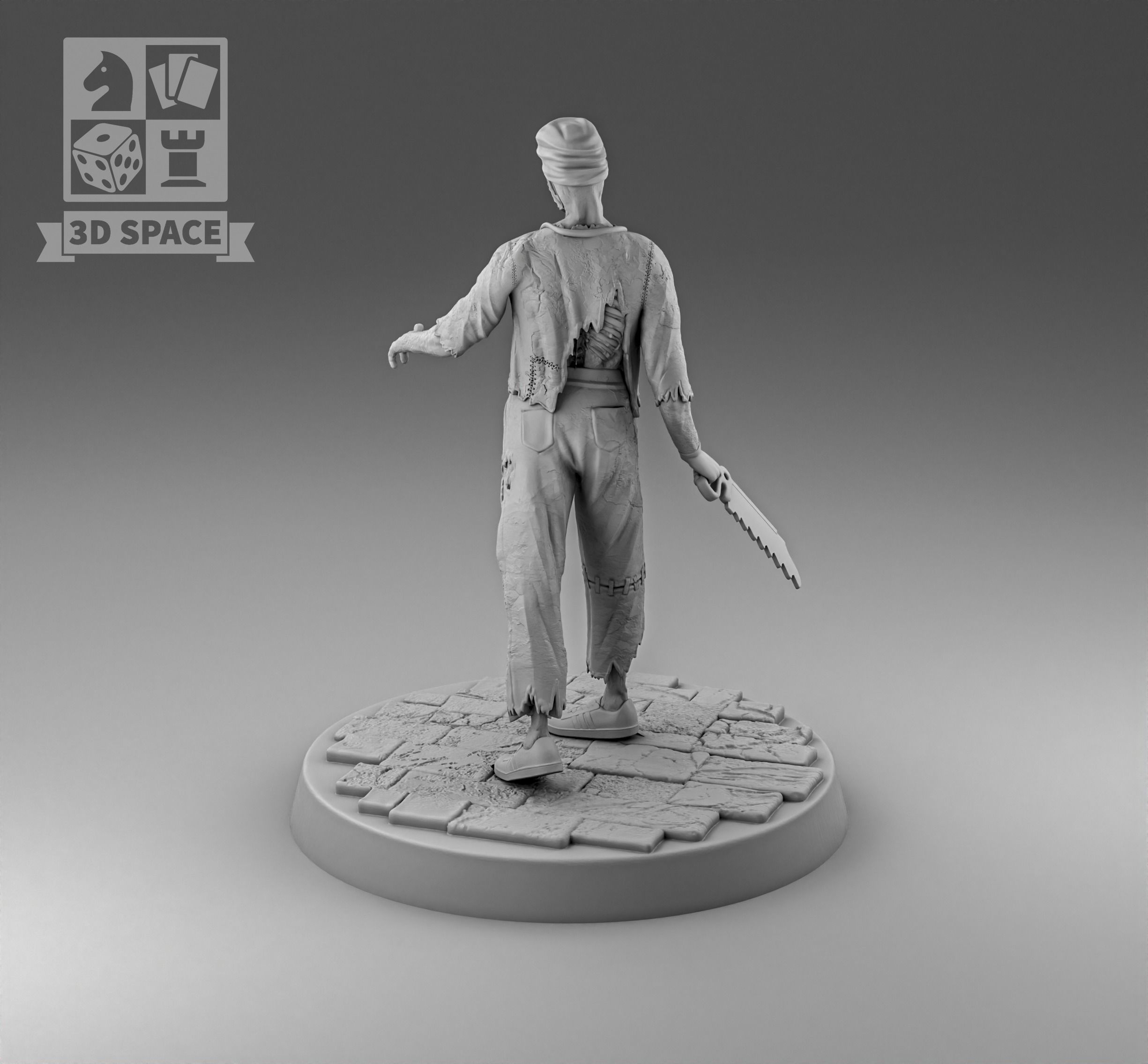 Apocalypse Zombie Doctor 3D print model_2