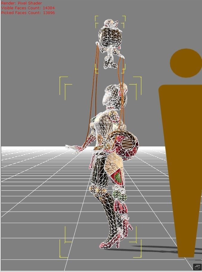 ANGELA Shanghai Maiden Low-poly 3D model_6