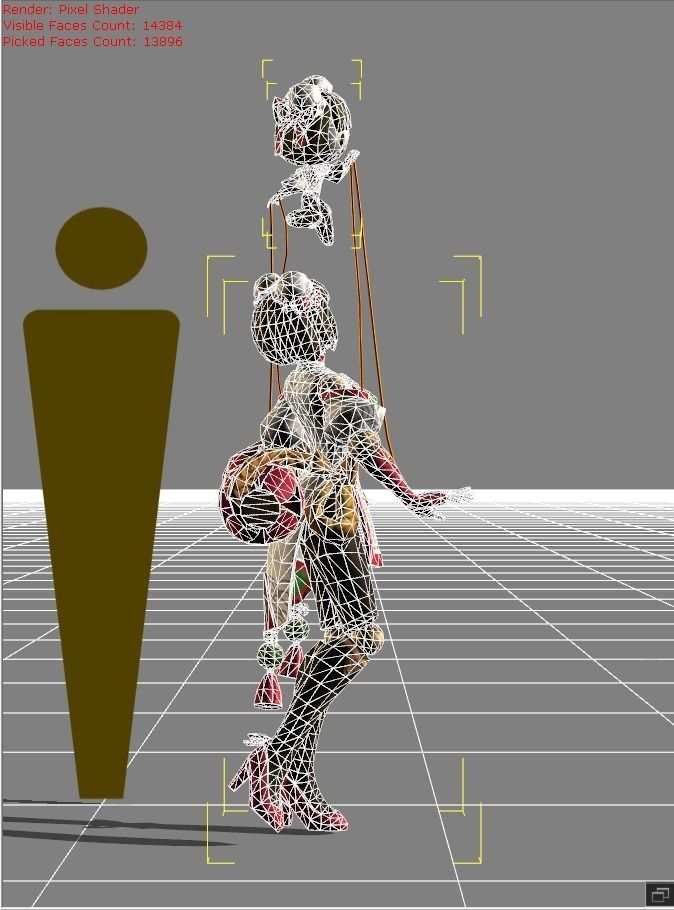 ANGELA Shanghai Maiden Low-poly 3D model_5