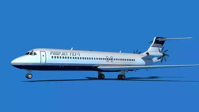 Boeing 7X7-1 Jet Fan V102 3D model