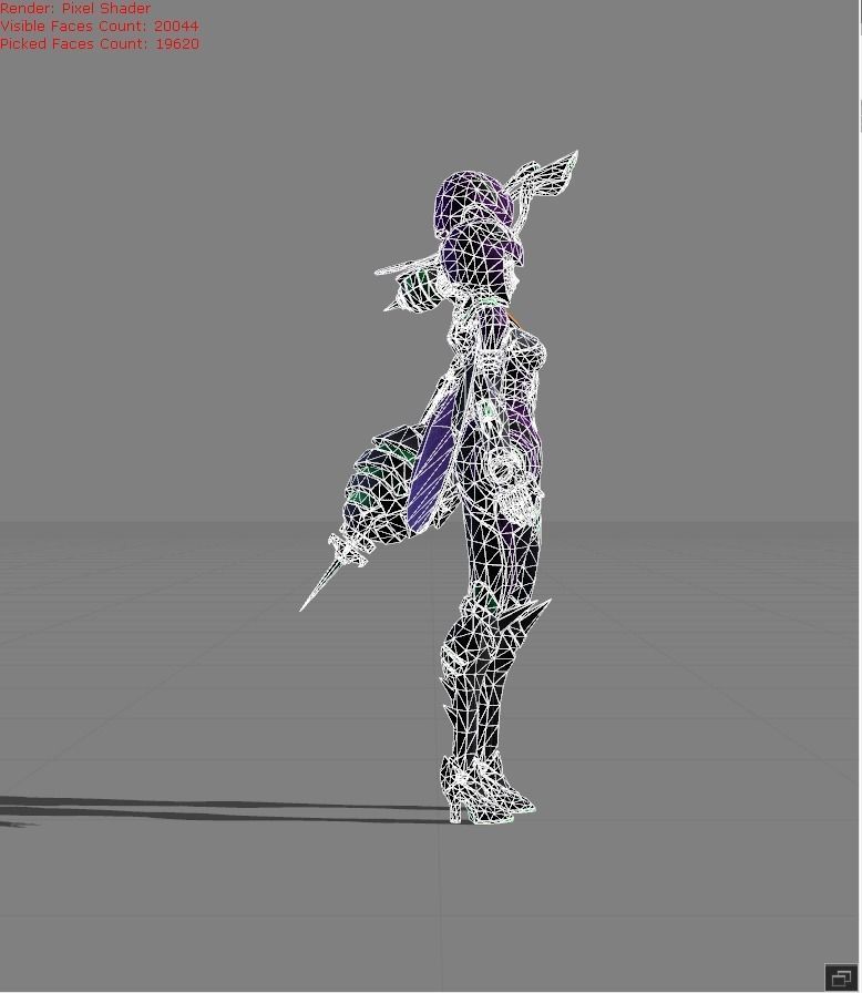 ANGELA VENOM Vespid Low-poly 3D model_5