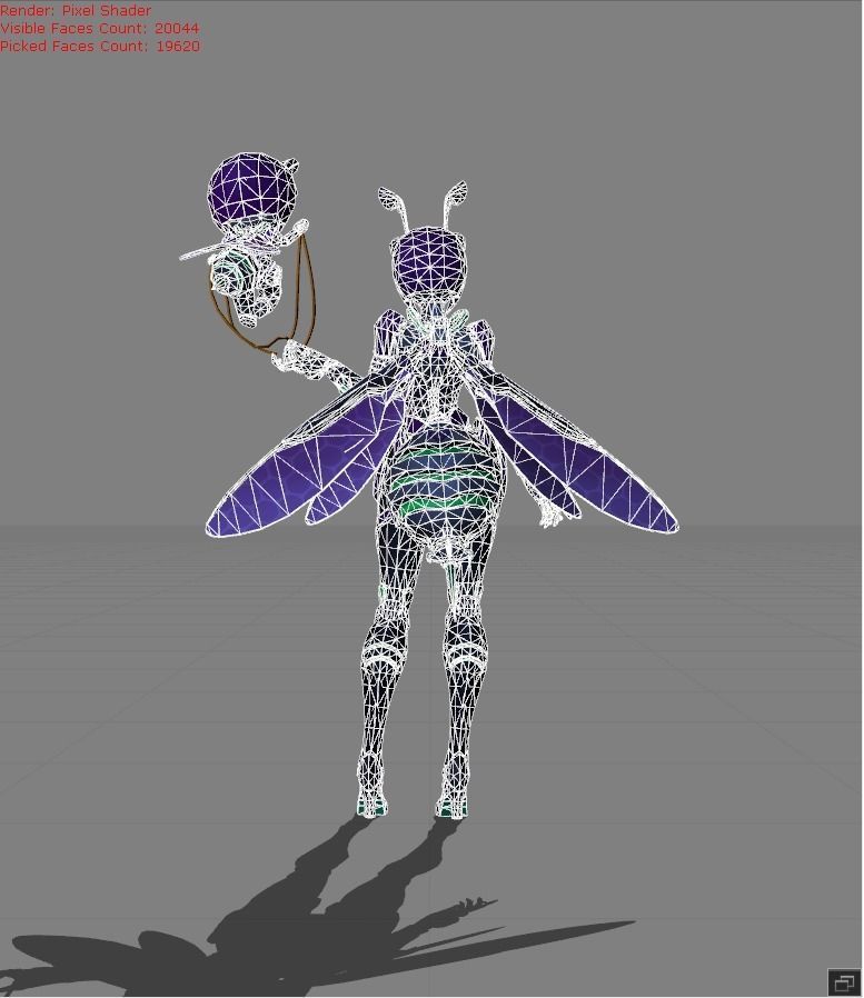 ANGELA VENOM Vespid Low-poly 3D model_7