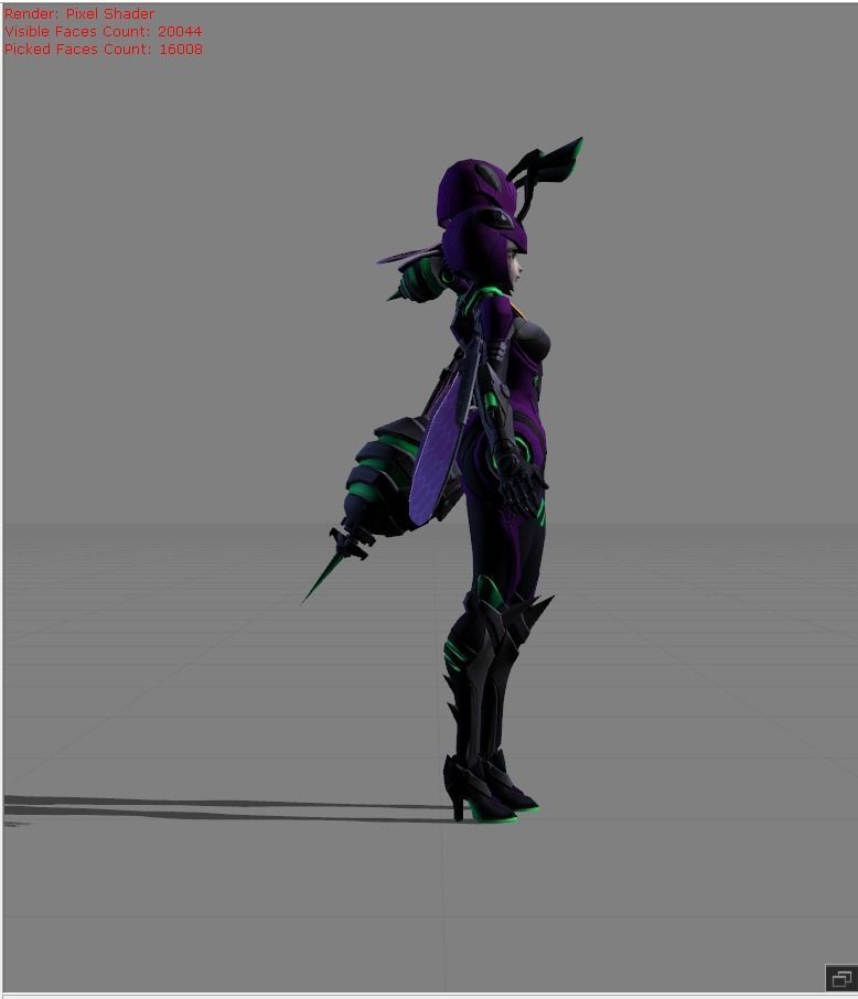 ANGELA VENOM Vespid Low-poly 3D model_1