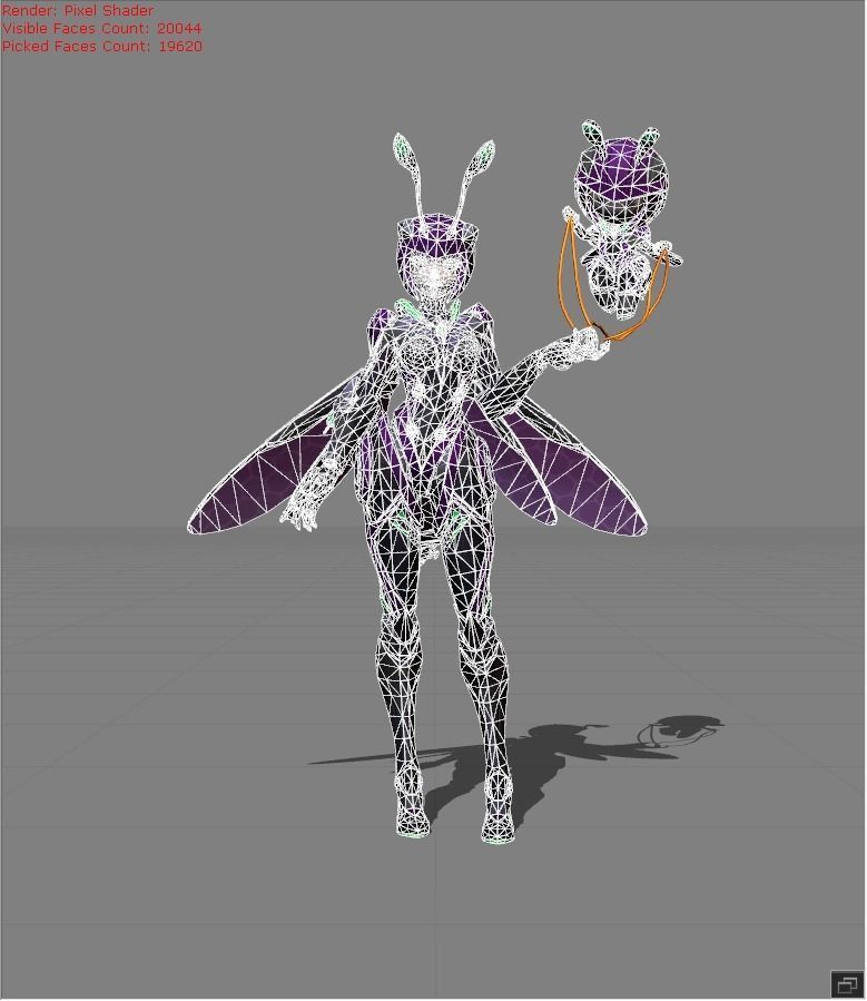 ANGELA VENOM Vespid Low-poly 3D model_4