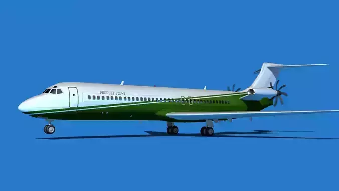 Boeing 7X7-1 Jet Fan V103 3D model