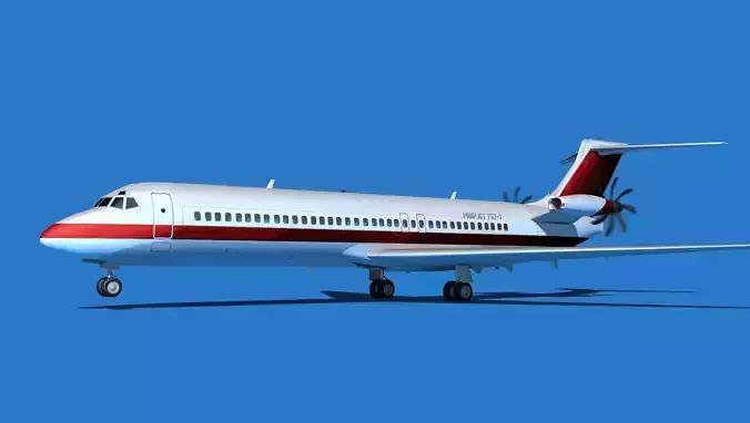 Boeing 7X7-1 Jet Fan V105 3D model