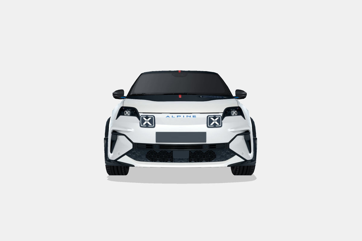 Alpine A290 2025 Low-poly 3D model_3