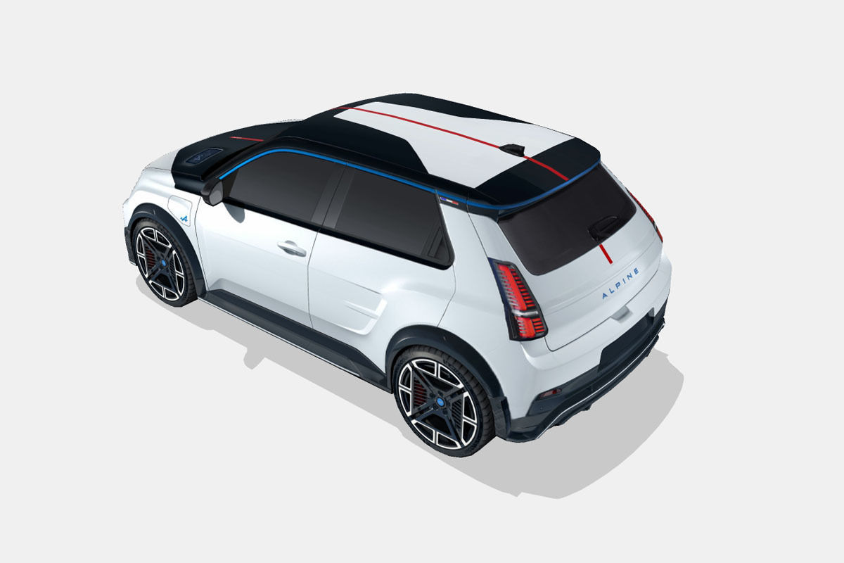 Alpine A290 2025 Low-poly 3D model_7