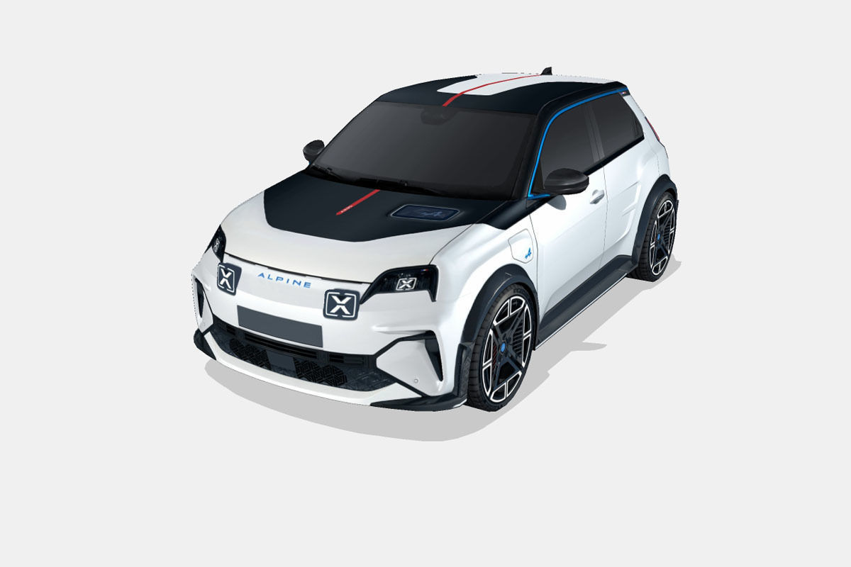 Alpine A290 2025 Low-poly 3D model_5