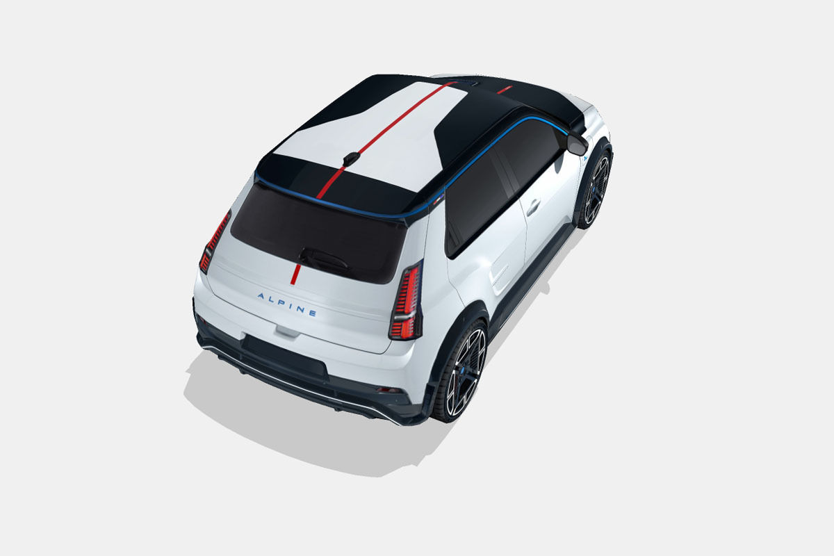 Alpine A290 2025 Low-poly 3D model_10