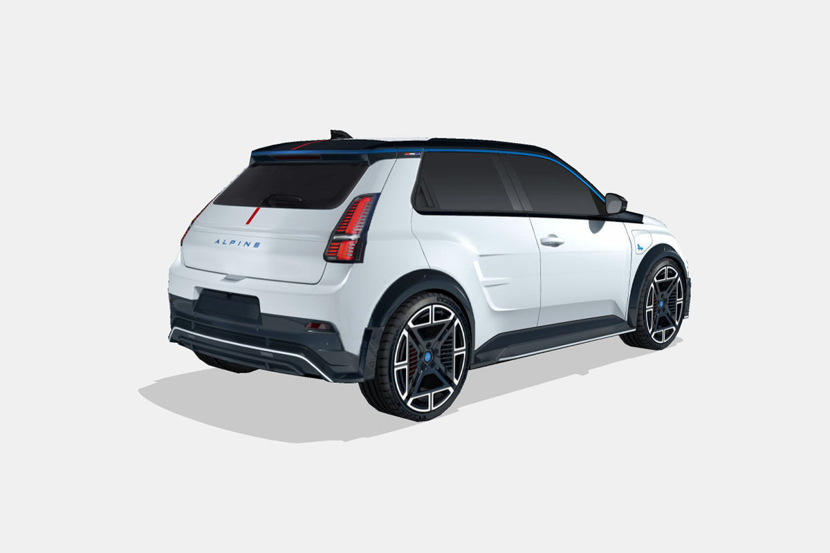 Alpine A290 2025 Low-poly 3D model_2