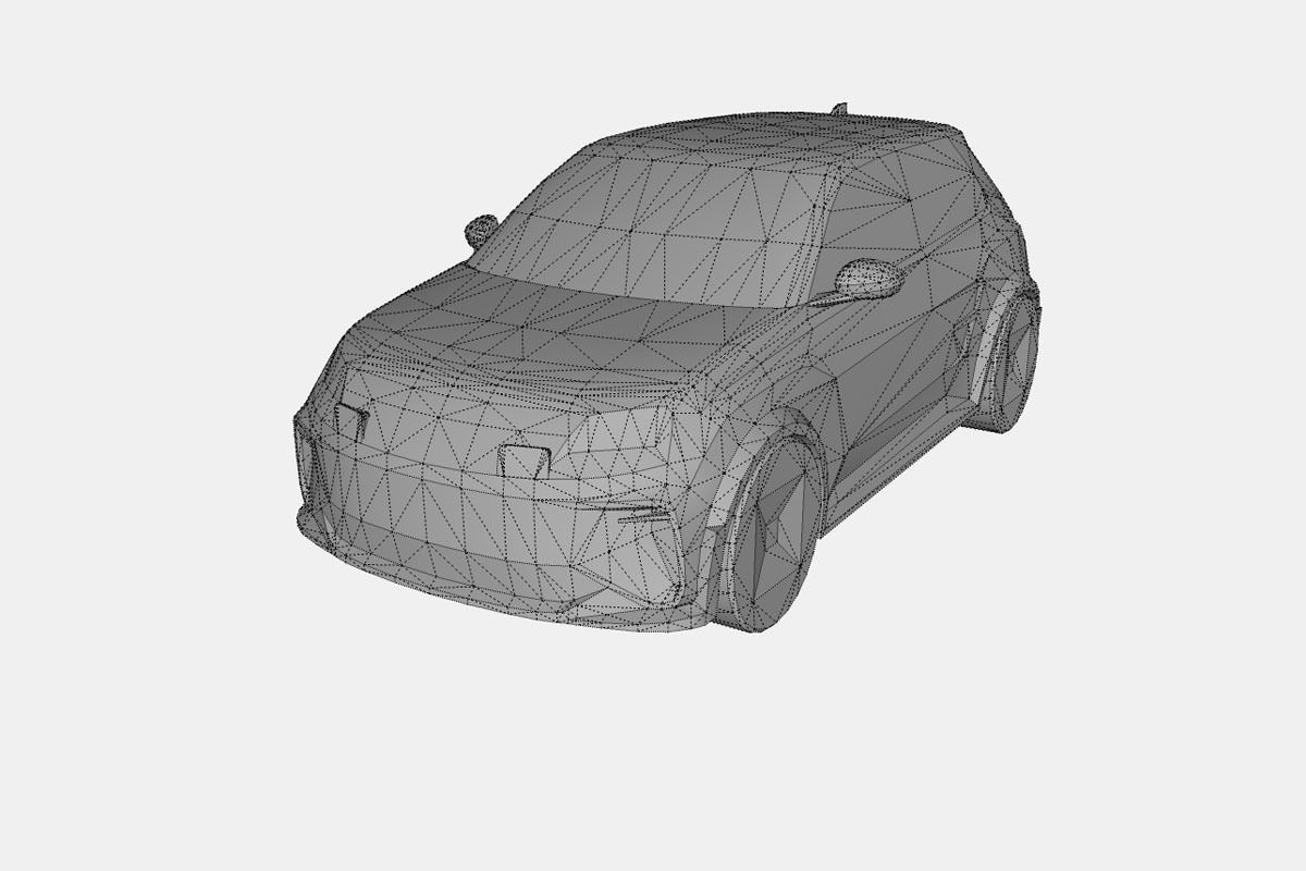 Alpine A290 2025 Low-poly 3D model_18