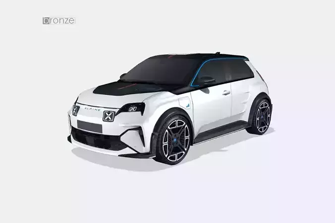 Alpine A290 2025 Low-poly 3D model Alpine A290 2025 Low-poly 3D model