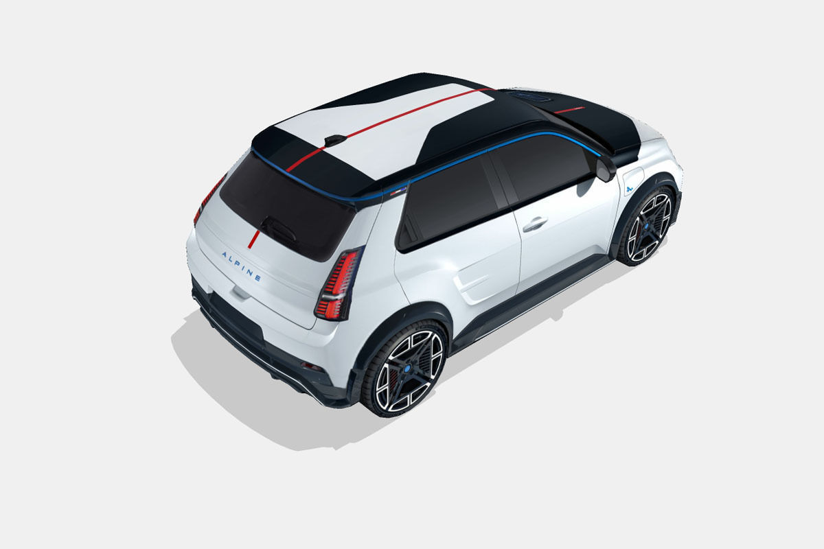 Alpine A290 2025 Low-poly 3D model_12