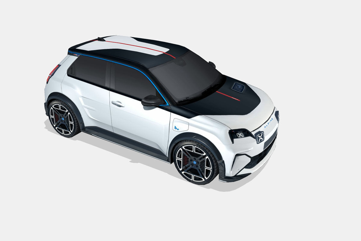 Alpine A290 2025 Low-poly 3D model_14