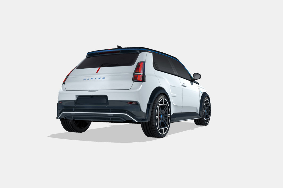 Alpine A290 2025 Low-poly 3D model_11