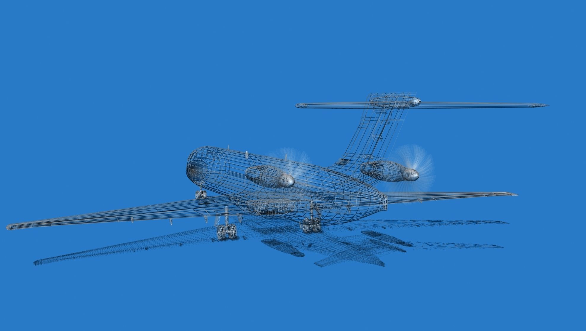 Boeing 7X7-1 Jet Fan V107 3D model_14