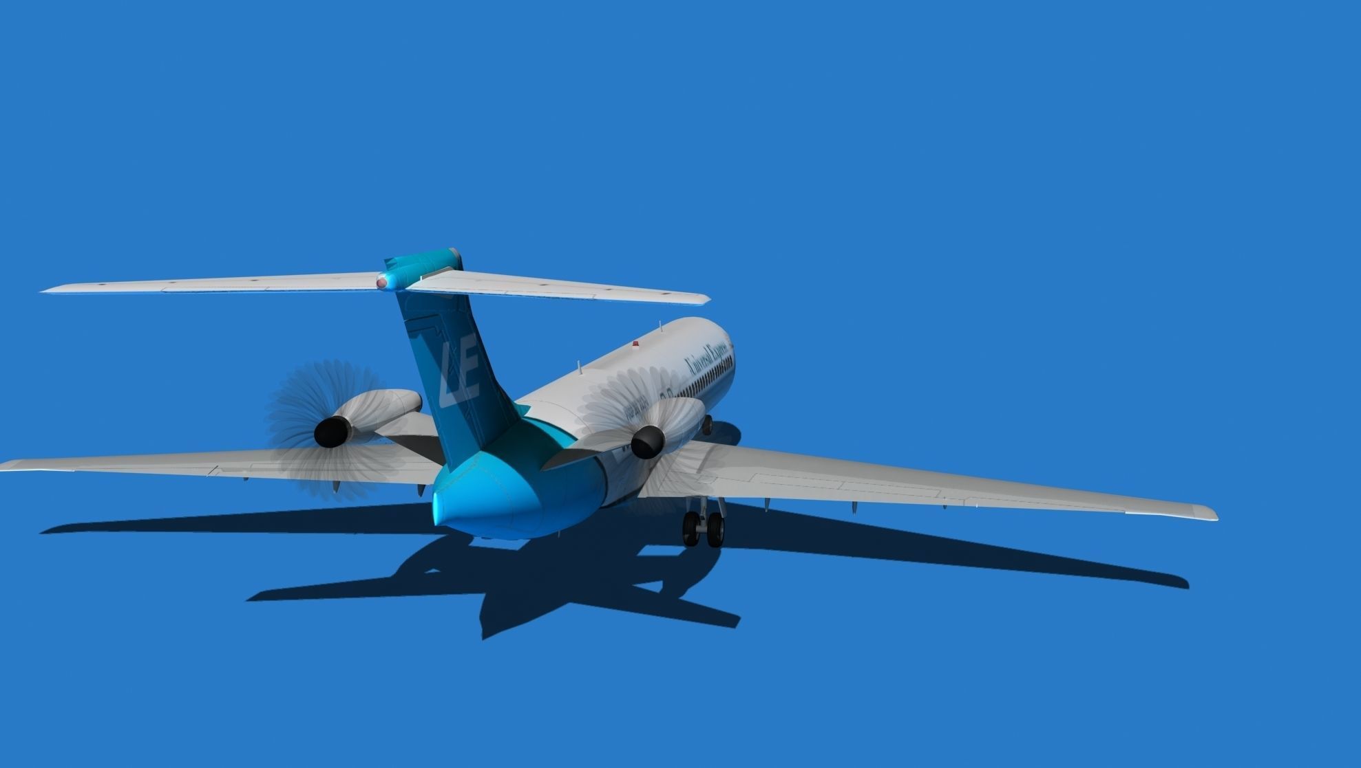 Boeing 7X7-1 Jet Fan V107 3D model_4