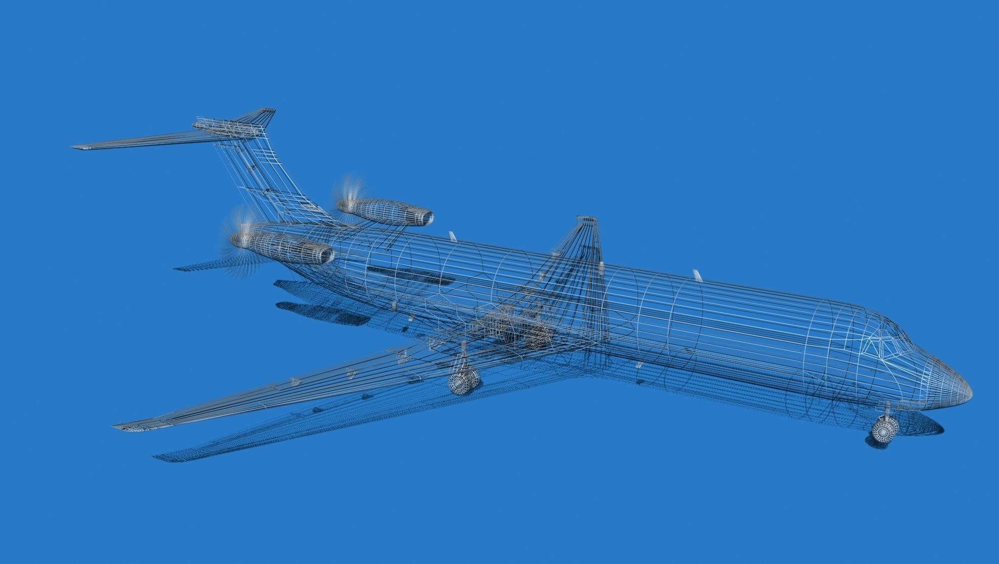 Boeing 7X7-1 Jet Fan V107 3D model_18