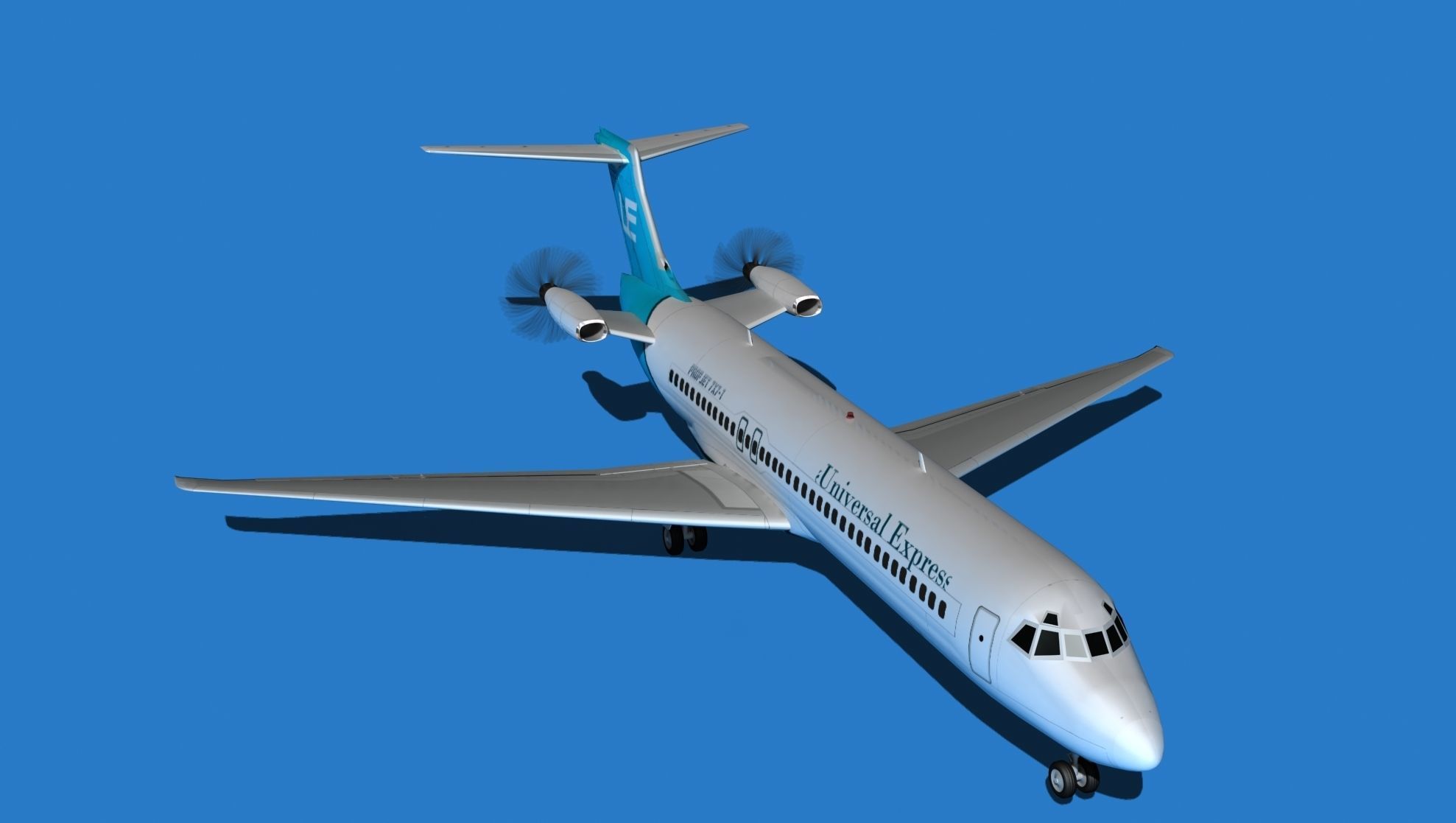 Boeing 7X7-1 Jet Fan V107 3D model_8